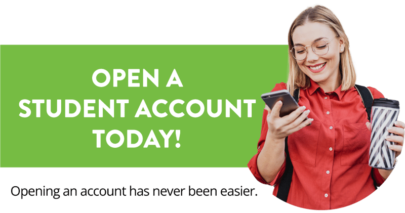 Open a student account today! Open a student account today!